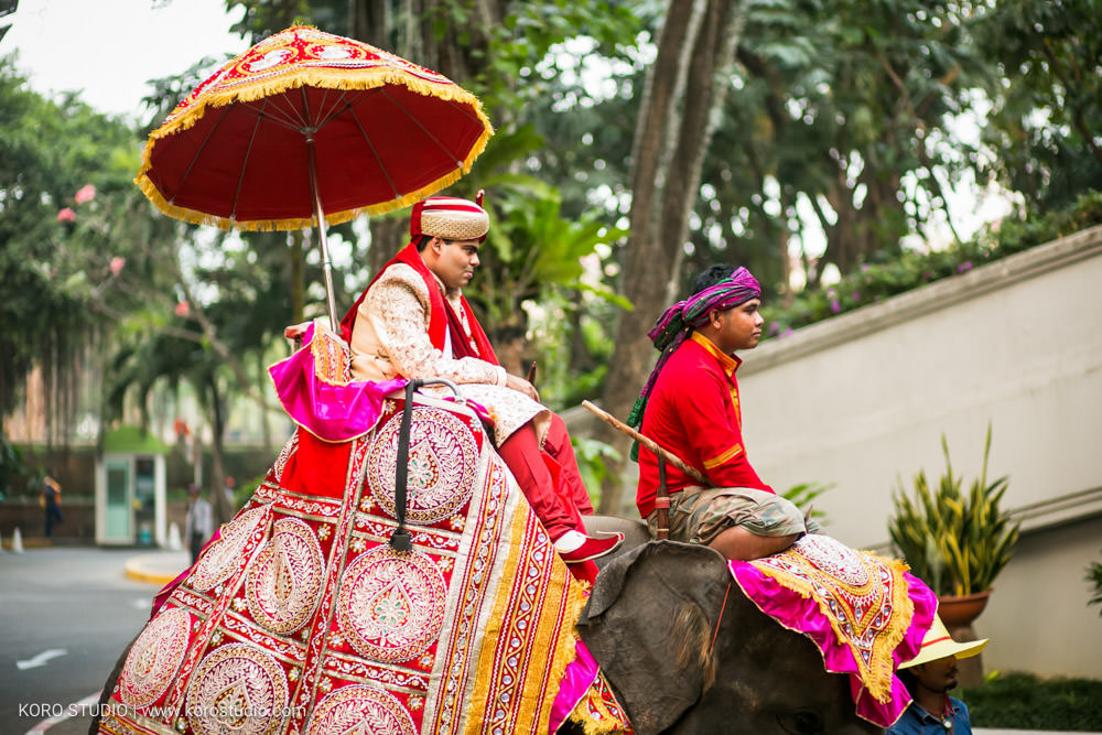 Indian Wedding Baraat Manish and Neha Anantara Riverside Bangkok
