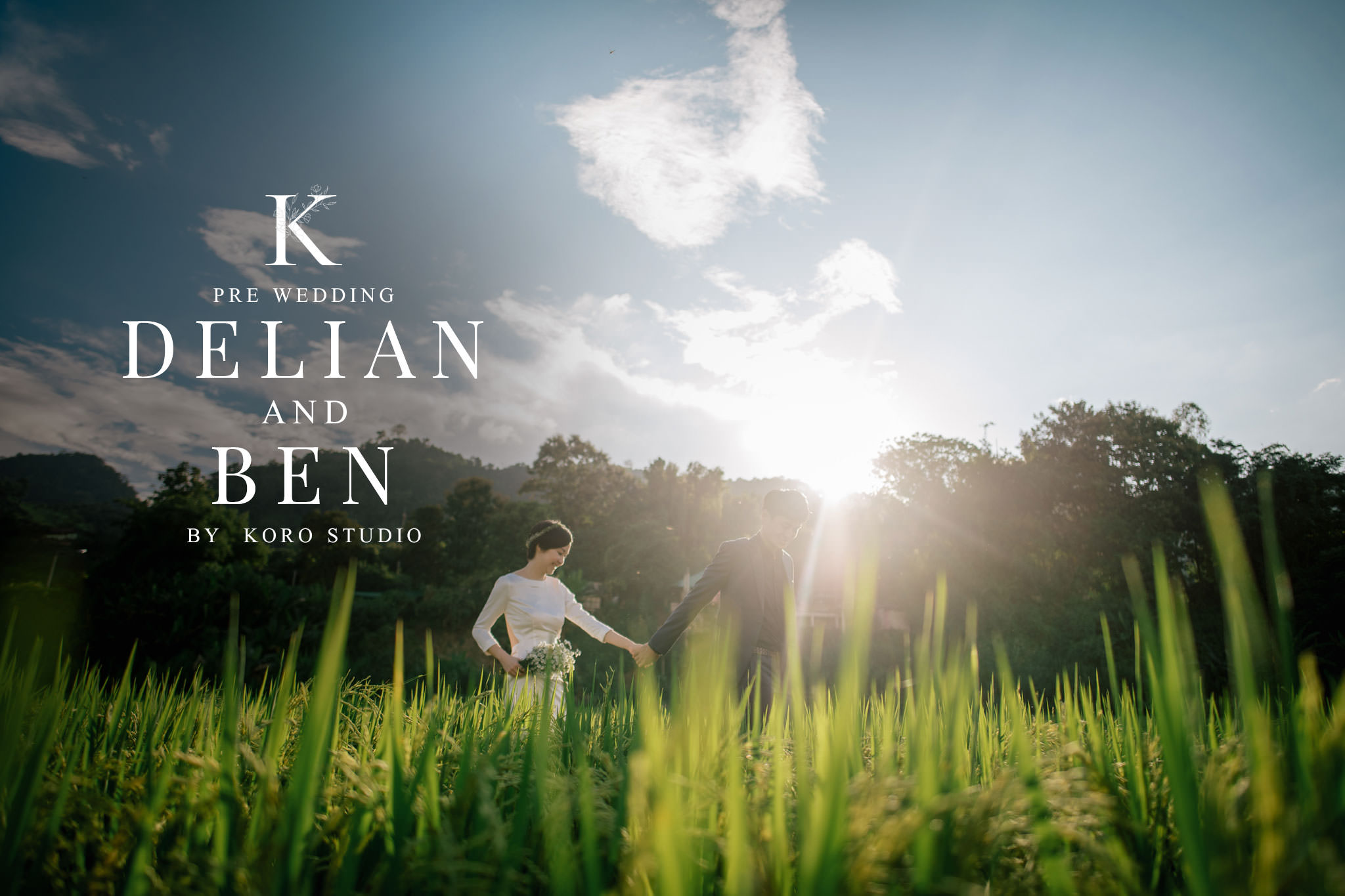 pre wedding chiang mai delian cover Hotel Veranda High Resort Chiang Mai Pre Wedding De Lian and Ben Couple shoot on rice field from Singapore